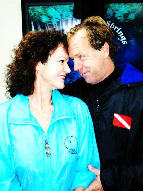 Barbara and Allen looking at each other