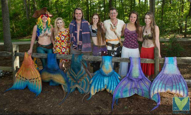 Merfolk with tails